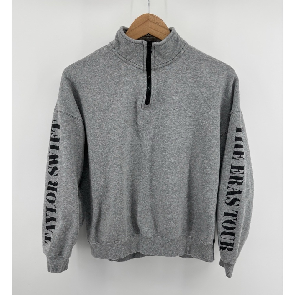 Taylor Swift Eras Tour Quarter Zip Sz S Oversized Pullover Sweatshirt Authentic